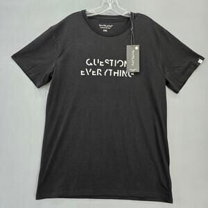 Spyscape Black Shirt NEW Classic Tee Question Everything Short Sleeves Men's XXL